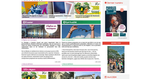 Recevoir notre magazine mensuel dans votre boîte aux lettres ?