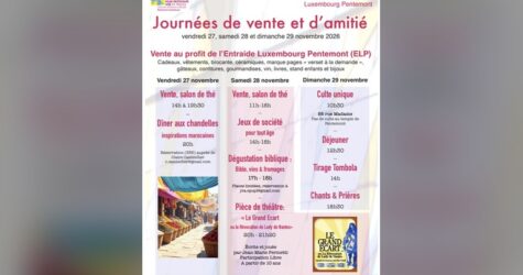 Journées de vente et d’amitié à Pentemont-Luxembourg
